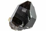 Dark Smoky Quartz Crystal Cluster with Mica - Brazil #159606-1